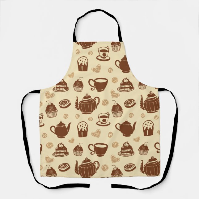 Coffee pattern Apron (Front)