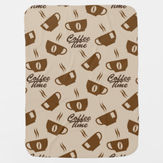Coffee pattern baby blanket