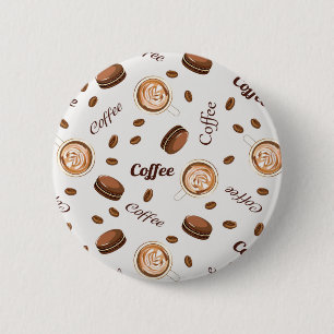 Coffee pattern button