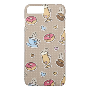 Coffee pattern iPhone 8 plus/7 plus case
