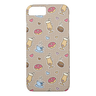 Coffee pattern iPhone 8/7 case