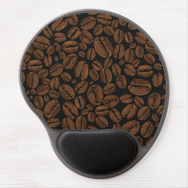 Coffee pattern gel mouse pad (Front)