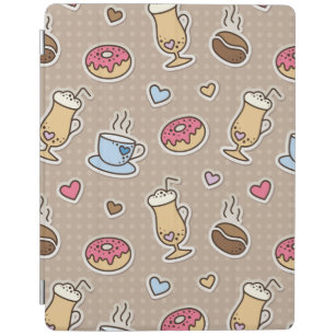Coffee pattern iPad smart cover