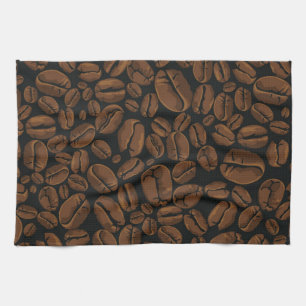 Coffee pattern kitchen towel