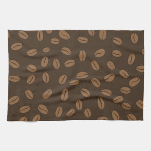 Coffee pattern kitchen towel