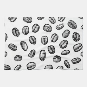 Coffee pattern kitchen towel