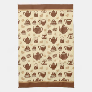 Coffee pattern Kitchen Towels