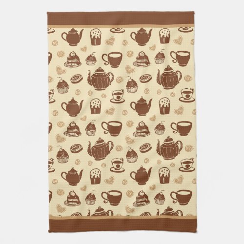 Coffee pattern Kitchen Towels