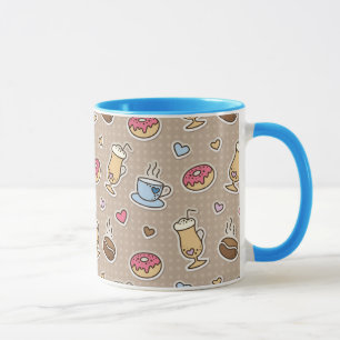 Coffee pattern mug