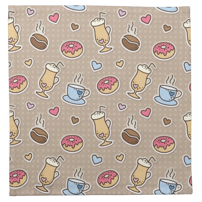 Coffee pattern napkin (Front)