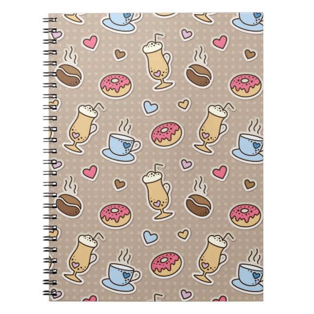Coffee pattern notebook (Front)