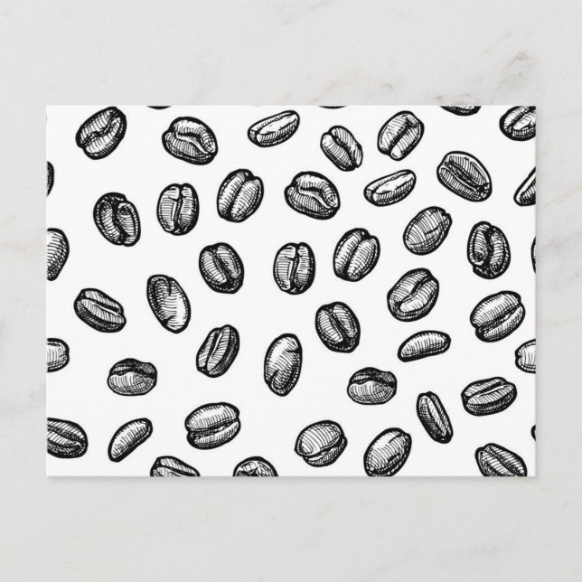 Coffee pattern postcard (Front)