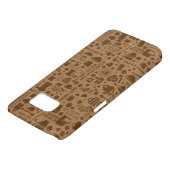 Coffee Pattern Square Case-Mate Samsung Galaxy Case (Bottom)