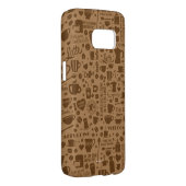 Coffee Pattern Square Case-Mate Samsung Galaxy Case (Back/Right)