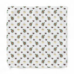 Coffee Pattern with Beans, Cups, and Coffee trees Bandana