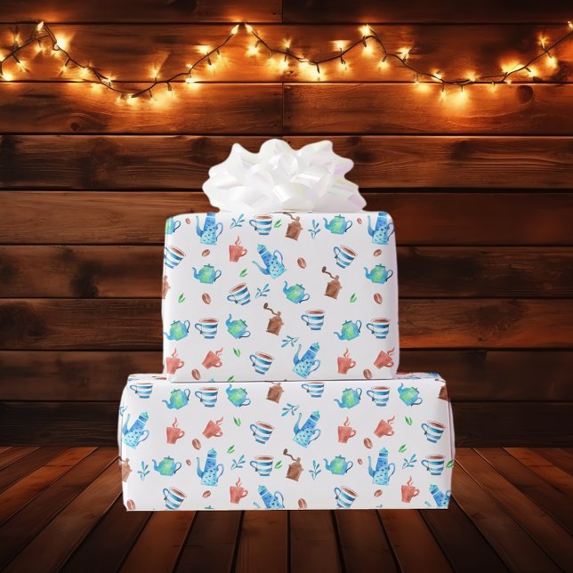 Coffee Pattern Wrapping Paper (Creator Uploaded)