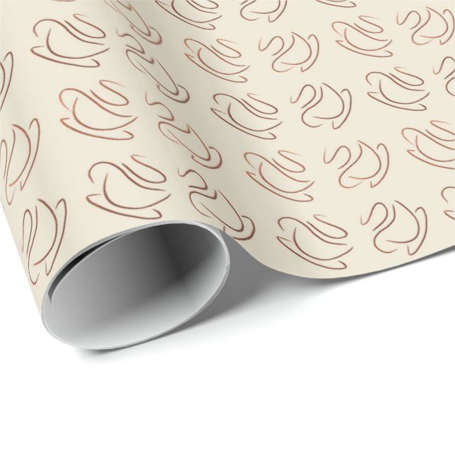 coffee pattern wrapping paper (Roll Corner)