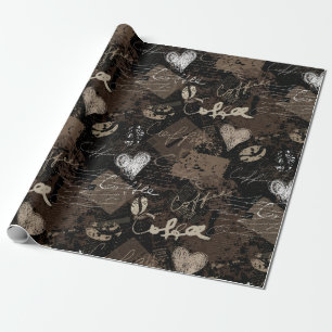 Coffee Pattern Wrapping Paper