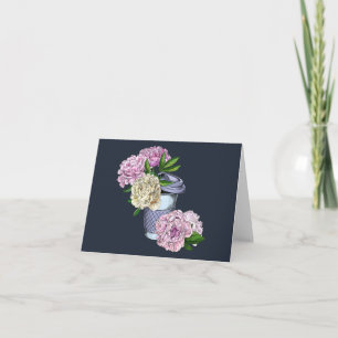 Coffee & Peonies Card