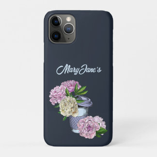 Coffee & Peonies iPhone 11 Pro Case