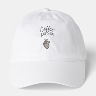 Coffee Person Embroidered Style Minimalist Trucker Hat