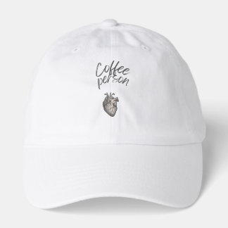 Coffee Person Embroidered Style Minimalist Trucker Hat