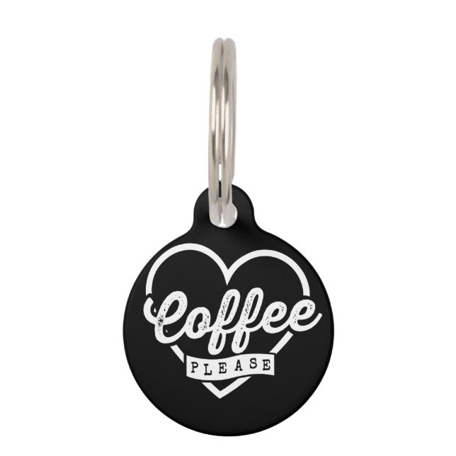 COFFEE PET ID TAG (Front)