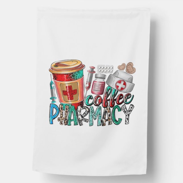 Coffee pharmacy house flag (Front)