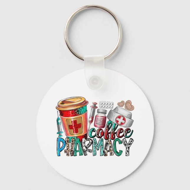 Coffee pharmacy keychain (Front)
