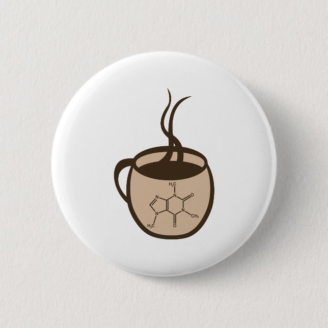 Coffee Pinback Button (Front)