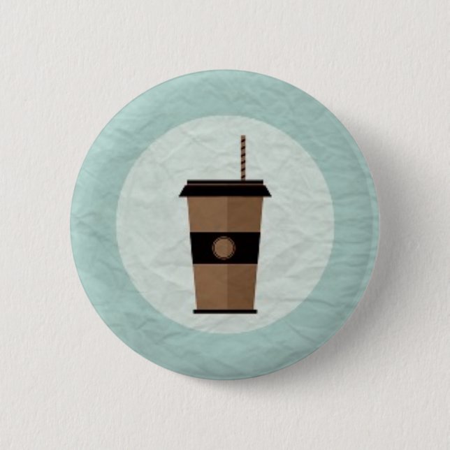 coffee pinback button (Front)
