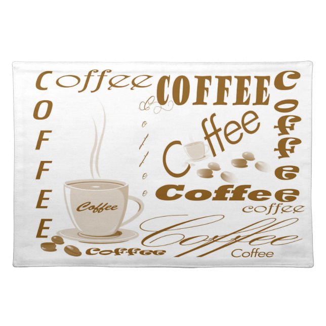 Coffee place Matt Placemat (Front)