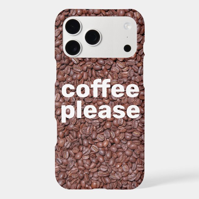 Coffee please iphone case (Back)