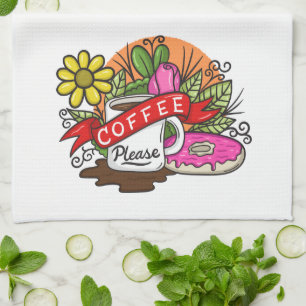 Coffee Please Kitchen Towel