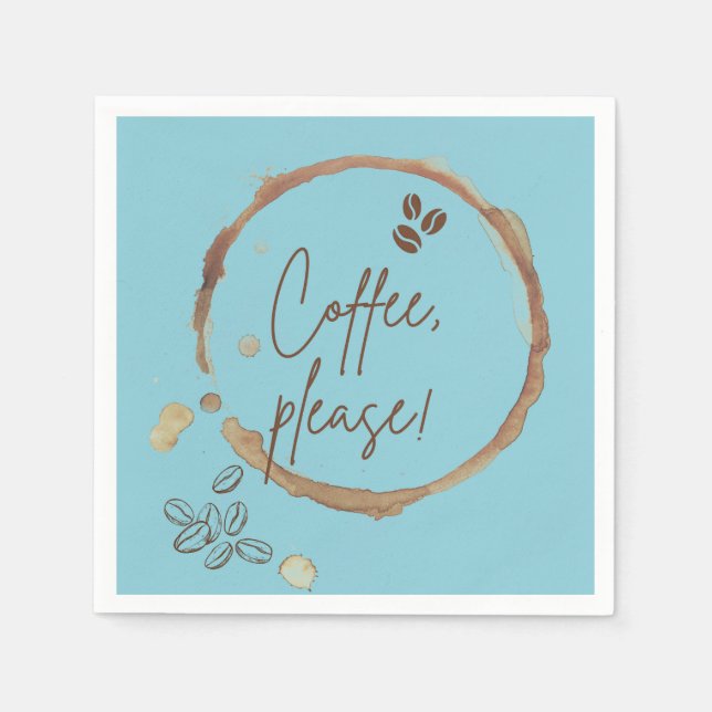  Coffee Please Napkins (Front)