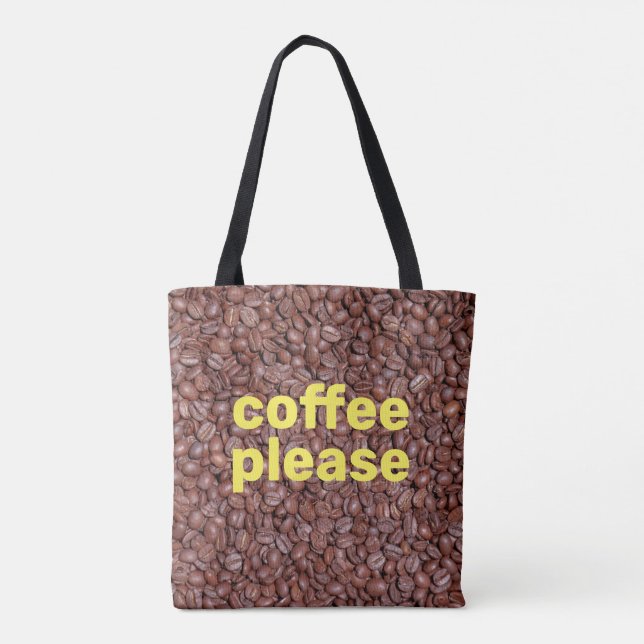 Coffee please tote bag (Back)