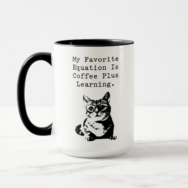 Coffee Plus Learning Math Equation Lover Mug (Left)