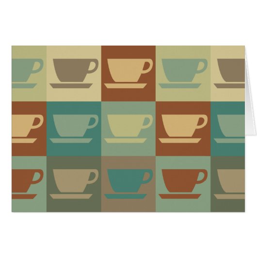 Coffee Pop Art Cards (Front Horizontal)