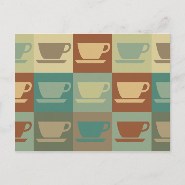 Coffee Pop Art Postcard (Front)