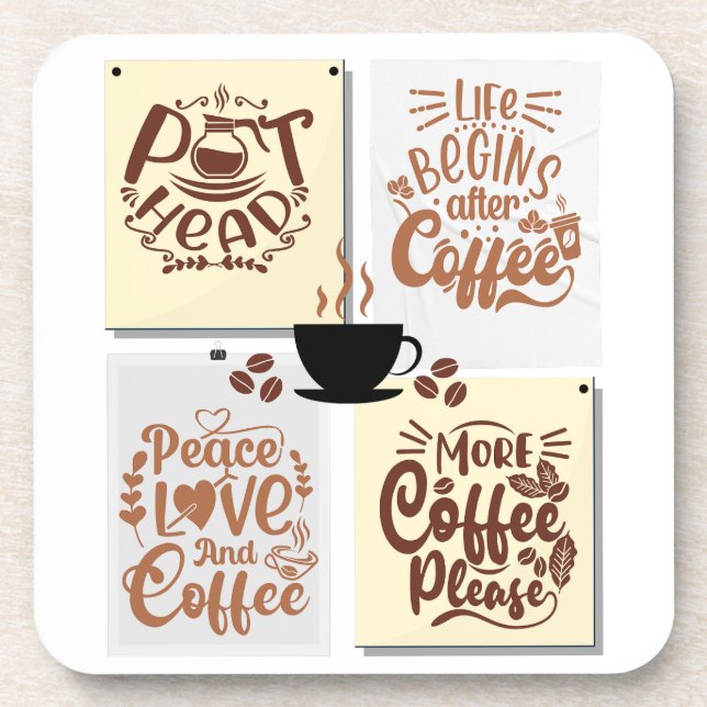 Coffee Posters Beverage Coaster (Front)