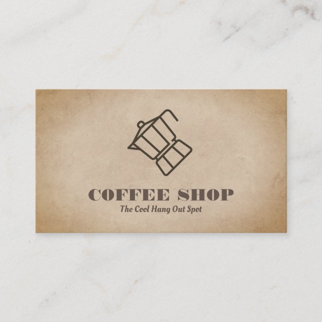 Coffee Pot Business Card (Front)