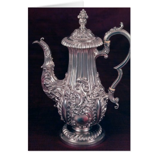 Coffee-pot by John Watson, Sheffield, 1818 Cards (Front)