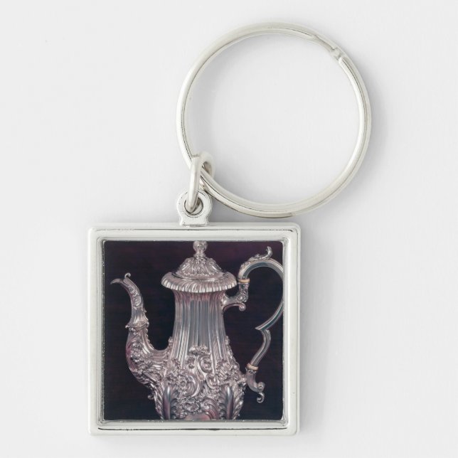 Coffee-pot by John Watson, Sheffield, 1818 Keychain (Front)
