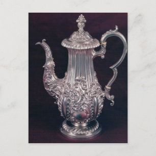 Coffee-pot by John Watson, Sheffield, 1818 Postcard
