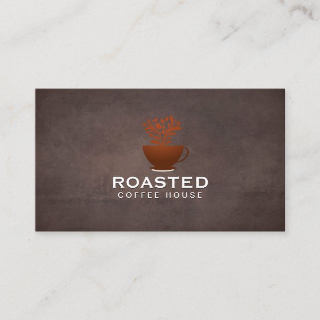 Coffee Pot Coffee Beans | Barista Business Card (Front)