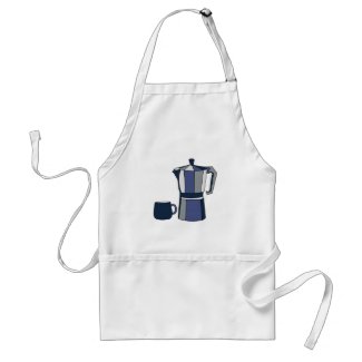 Coffee Pot Coffee Mug Adult Apron