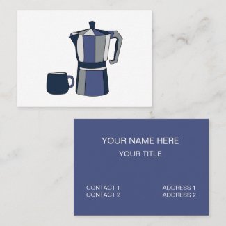 Coffee Pot Coffee Mug Cafe Business Card