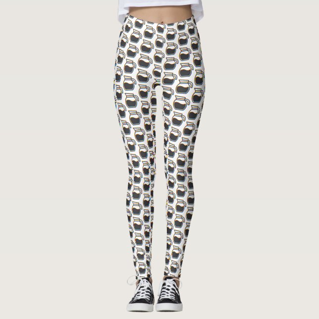 Coffee Pot Glitch Leggings (Front)