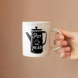 Coffee Pot Head - Coffee Funny Coffee Combo Mug