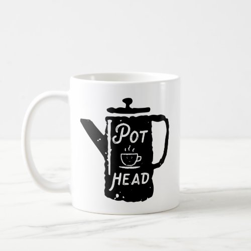 Coffee Pot Head _ Coffee Funny Coffee Combo Mug